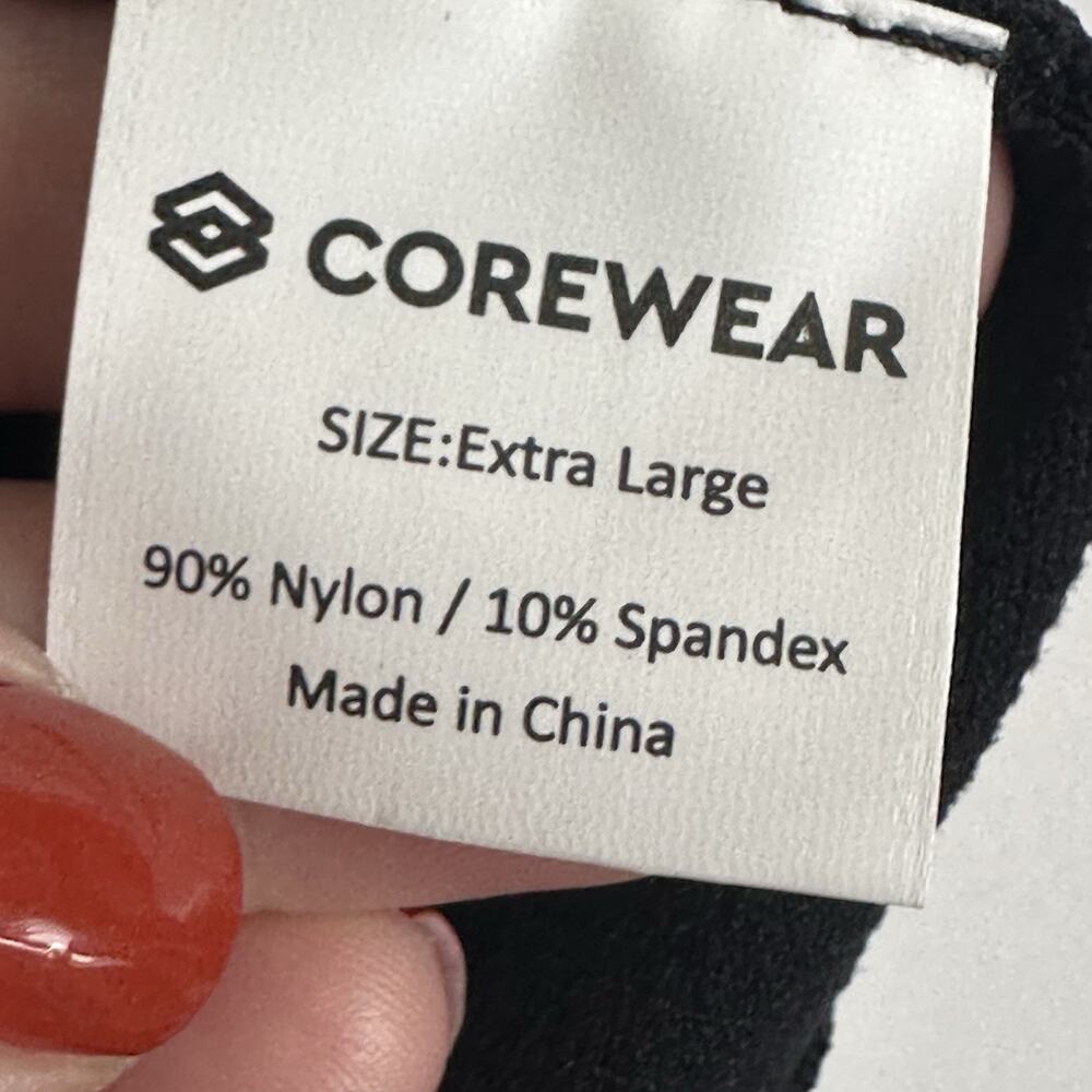 CoreWear Coremax Mens Compression V Neck Slimming Undershirt Shirt Black XL NEW - Picture 6 of 12